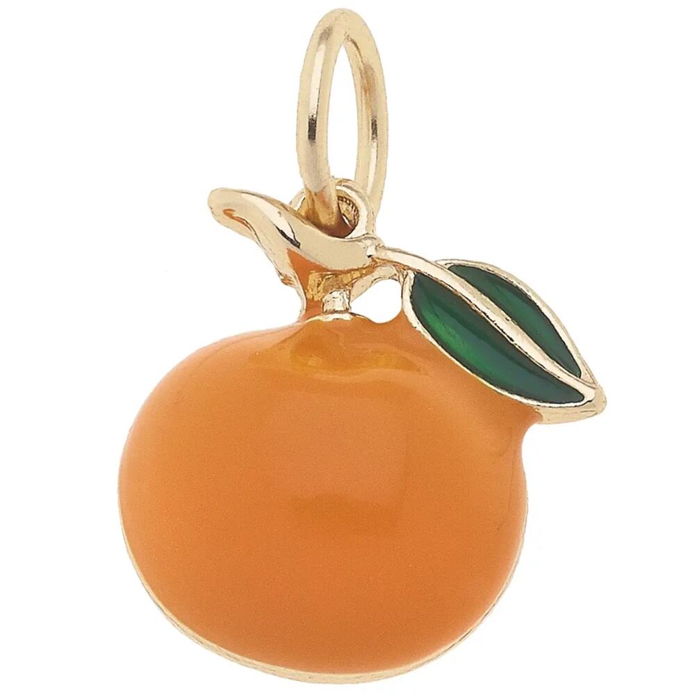 Orange 3D Charm in Orange